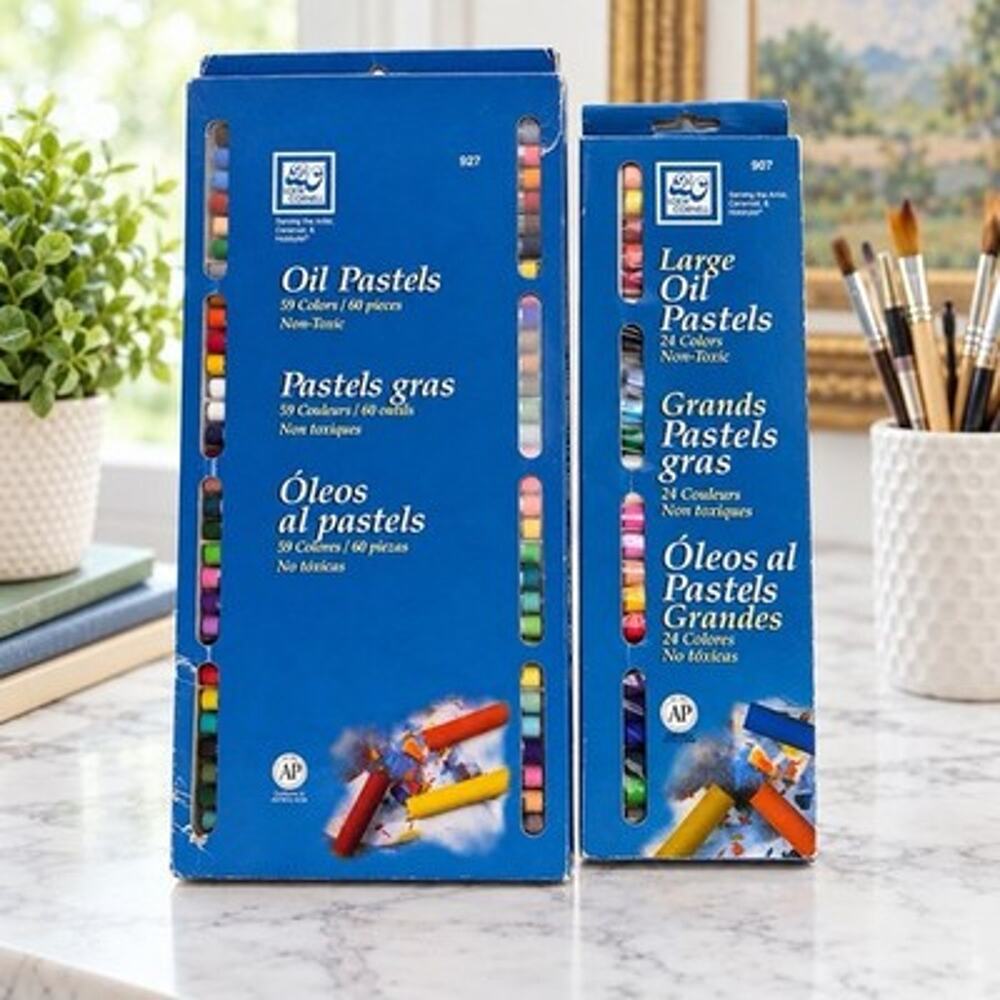 Loew-Cornell Oil Pastels Lot 84pc 59 Colors + 24 Large Artist Sets 927 907 New
